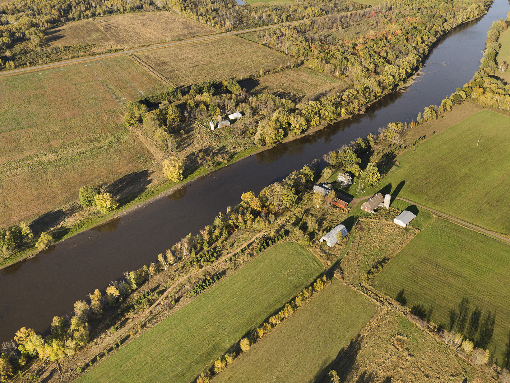 Aerial view of the Mississippi River